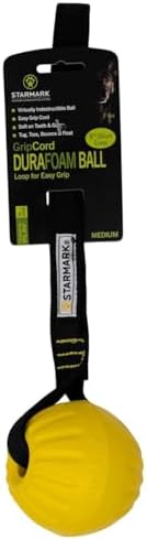 Starmark GripCord DuraFoam Ball on Loop Medium Dogs 2.5-in - Image 2