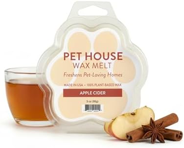 Apple Cider Wax Melts for Warmer Plant-Based Wax, 2 Pack Pet House by OneFurAll