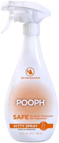 POOPH Kitty Odor Eliminator Spray for Cats, 32 fl oz by Pooph