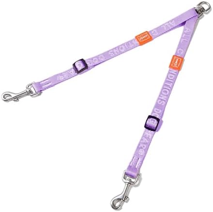 HOWGO Double Dog Leash,Tangle-Free 360 Swivel(Lavender, Std M-L Splitter) by HOWGO