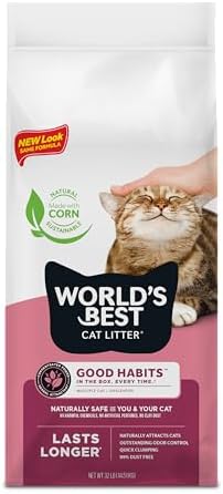World's Best Cat Litter, Good Habits Cat Attract Litter, Unscented, 32 lb by WorldsBestCatLitter