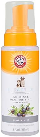Arm & Hammer Ultra Fresh Waterless Dog Shampoo Foam, Juniper Mist, 8 Fl Oz by ArmHammer
