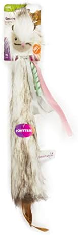 SmartyKat Chitter Critter Squirrel Electronic Sound Plush Kicker Cat Toy, Battery Powered - Gray, One Size by SmartyKat