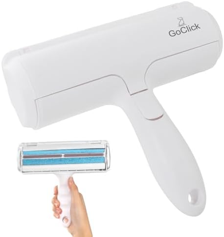 The GoClick Roller Pet Hair Removal Tool effortlessly removes dog and cat hair from furniture, clothes, and more. Durable, easy to use, and built for a cleaner, fur-free home. by UmbrellaClickBrand