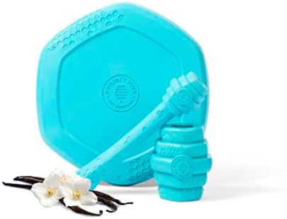 PROJECT HIVE ·PET COMPANY· Dog disc - Great for Fetch - Includes a Lick mat on Back - Floats in Water, Smooth Glide - Made in The USA (Soothing Vanilla) - Image 4