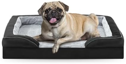 FURTIME Orthopedic Small Dog Bed, Supportive Waterproof Pet Bed by FURTIME