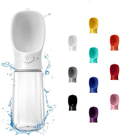 WePet Portable Dog Water Bottle, 19 OZ, Leak Proof Puppy Water Dispenser with Drinking Feeder for Pets Outdoor Walking, Hiking, Travel, Food Grade Plastic by WePet