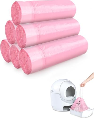 ANWA 120 Count Automatic Litter Box Bags, Litter Box Robot 4/5 Waste Bags by ANWA