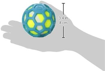 JW Pet Proten Hol-ee Roller Dog Chew Puzzle, Small, Lime Green Tennis Ball With Assorted Colors (Green, Red, Blue), 42204