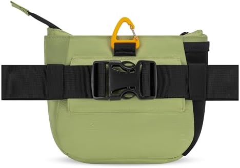 OllyDog Backcountry Day Bag | Dog Training Treat Pouch | Eco-Friendly Recycled Fabric Fanny Pack with Zipper Closure, Built-in Poop Bag Dispenser & Adjustable Waist Belt (Palm) - Image 5
