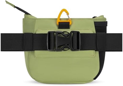 OllyDog Backcountry Day Bag | Dog Training Treat Pouch | Eco-Friendly Recycled Fabric Fanny Pack with Zipper Closure, Built-in Poop Bag Dispenser & Adjustable Waist Belt (Palm) - Image 5