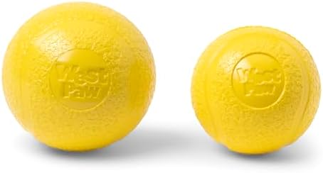 WEST PAW Boundr Ball Dog Fetch Toy – Bouncing Toys for Dogs, Fetch, Catch, Chewing, Play – Floatable, Recyclable Balls – Large Dandelion Yellow - Image 3