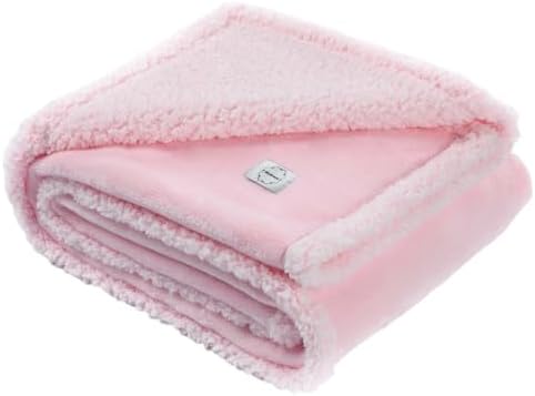 Waterproof Dog Blanket Reversible Fluffy Pet Bed Cover Pink Puppy Blankets Leakproof Sofa Couch Washable Cover Cat Pet Blanket for Warm-S by Unknown