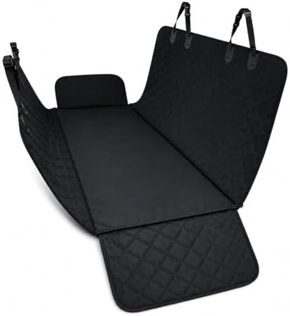 Back Seat Cover for Dogs, Dog Car Seat Cover, 100% Waterproof Dog Hammock with Side Flaps, Non-Slip Pet Seat Protector, Heavy Duty Oxford Fabric, Fits Cars, SUVs & Trucks by Unknown