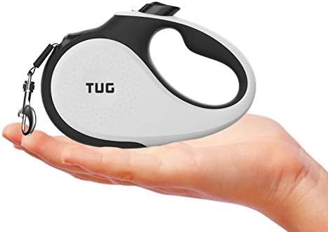 TUG Tiny Retractable Dog Leash, 10 ft (Extra Small, White) - Image 2