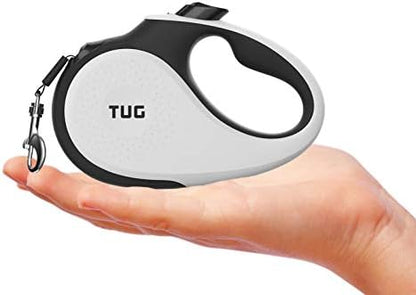 TUG Tiny Retractable Dog Leash, 10 ft (Extra Small, White) - Image 2