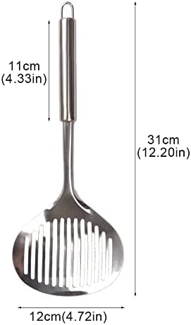 2pcs Cat Litter Scoop, Stainless Steel Litter Scoop Long Handle Durable Cat Mesh Shovel (Sliver) - Image 2