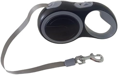 Retractable Dog Leash 16 FT Walking Leash Up to 44 lb, 360° Tangle-Free Dog Leashe, Strong Nylon Tape No Tangle, Explosion-Proof Carabiner, Anti-Slip Handle (Black, 16FT) by Unknown