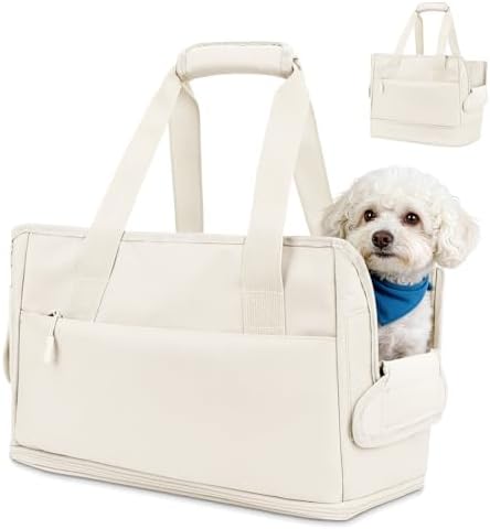 Dog Purse Carrier for Small Dogs Under 10 lbs Soft Sided Pad by SIDESUGAR
