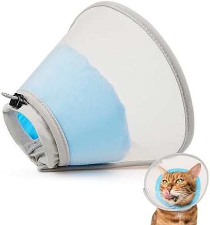Cat Cone Collar Soft: Comfortable Waterproof Mesh Recovery Cone After Surgery to Stop Licking and Scratch, Alternative to Plastic Elizabeth Head/Neck Cone - Image 7