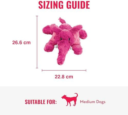 KONG Cozie Plush Dog Toy with Squeaker (Elmer The Elephant, Medium) - Image 4
