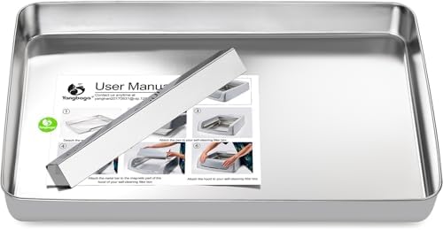 Yangbaga Stainless Steel Litter Tray: Efficient Poop Collecting Design by Hanber