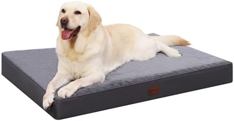 Waterproof Large Size Dog Crate Bed Orthopedic 36x27 Grey by MIHIKKPet%E2%80%99sHome