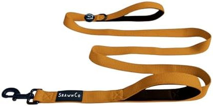 ShawnCo Dream Walk Dog Leash (Sunset Orange,M/L 6FT w/ 2 Handles) by SHAWNCO