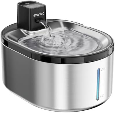 Smartoo Wireless Cat Water Fountain Stainless Steel,152oz/4.5L Cat Fountain by smartoo