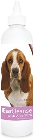 Healthy Breeds Basset Hound Ear Cleanse with Aloe Vera Sweet Pea and Vanilla 8 oz by HealthyBreeds