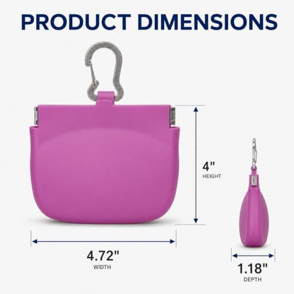 1 Cup Silicone Dog Treat Pouch, Dog Training Treat Bag, Pink - Image 4