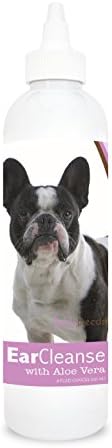 Healthy Breeds French Bulldog Ear Cleanse with Aloe Vera Sweet Pea and Vanilla 8 oz by HealthyBreeds
