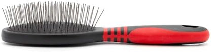 Jeffers Pet Single Sided Pin Brush for Dogs Cats Horses, Patented Pin Pad, Durable Bristles, Detangling Grooming Brush for Medium to Long Hair, Smooth Finish, Tangle Free Coat, Travel Size - Medium - Image 5