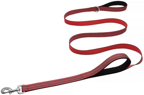 Hikiko 6FT Double Handle Traffic Dog Leash Reflective by Hikiko