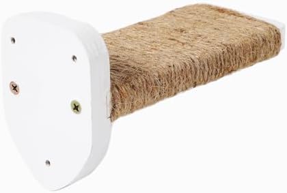 3-in-1 Cat Climbing Wall Steps with Hemp Rope, Shelves and Perches - Wall-Mounted Cat Furniture Set with Scratching Pads (White) - Image 3