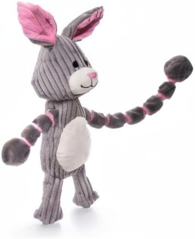 Outward Hound Thunda Tugga Bunny Plush & Squeaky Dog Tug Toy