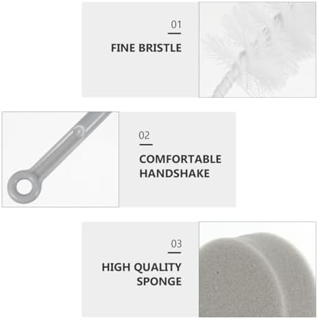 Milisten Pet Fountain Cleaning Kit Cat Water Fountain Cleaning Tools with Long Handle Brush and Sponge for Dog Drinking Dispenser Reach Tight Areas Daily Pet Water Cup - Image 7