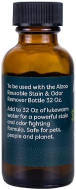 ALZOO Concentrated Pet Stain & Odor Remover Refill, Makes Up to 96 Fl Oz Cleaning Solution, Enzyme & Probiotic Formula, Refill Bottles for Dogs & Cats, 1.1 Fl Oz - Image 6