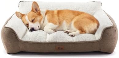Extra Thick Orthopedic Bolster Dog Bed Medium Size Dogs by WARMREST