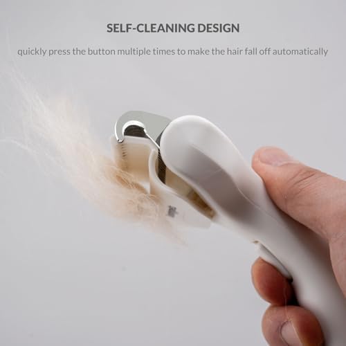 One Press Self Cleaning Dog Brush for Shedding Undercoat Deshedding Rake - Image 3
