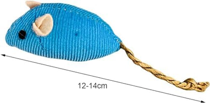 BWESOO 5Pcs Blue Catnip Toy, Catnip Toys Balls, Teaser Toy Mouse Shape Interactive Lightweight Relieve Boredom Pet Teething Toy Cat Supplies Blue Interested Catnip Toys - Image 2
