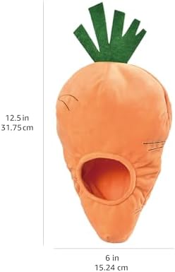 Amazon Basics Interactive Hide and Seek Squeaky Dog Plush Toy with Squeaker for Small Dogs, Rabbit and Carrot, Orange and White, 5-Pack - Image 5