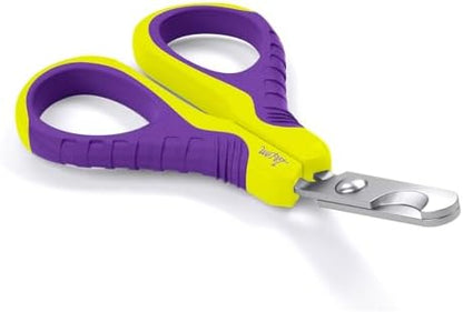 WePet Pet Nail Clippers U07.1, Professional Claw Trimmer, Bended Scissor Special for Cats, Kittens, Dogs, Puppies, Small Animals, Yellow/Purple - Image 7