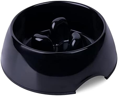 SuperDesign Anti-Bloat Slow Feeder Bowl for Fast-Eating Dogs S Black by SUPERDESIGN