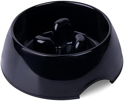 SuperDesign Anti-Bloat Slow Feeder Bowl for Fast-Eating Dogs S Black by SUPERDESIGN