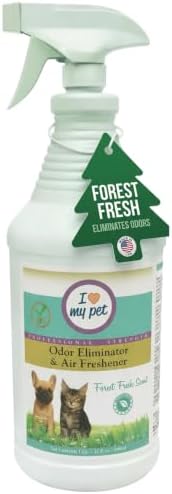 I Love My Pet Odor Eliminator Spray, Large 32 oz, Forest Fresh Scent by Theochem