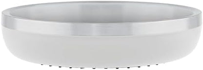 Master Pet Supply Stainless Steel Cat Bowls 9 oz Heavy Duty Bone White by MasterPetSupply