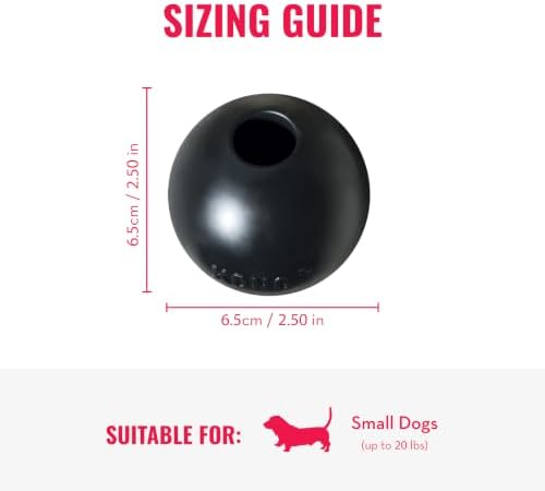 KONG Extreme Ball, Indestructible Rubber Dog Ball, for Small Dogs - Image 2