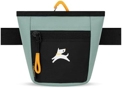 OllyDog, Goodie Treat Bag, Dog Treat Training Pouch | Magnetic Closure | 3 Ways to Wear | Hands-Free Waist Belt | Water-Resistant Recycled Vegan Fabric (Surf) by OllyDog