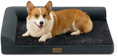 COZY KISS Orthopedic Dog Bed for Large Sized Dogs, L Shaped 36x27 inch by COZYKISS